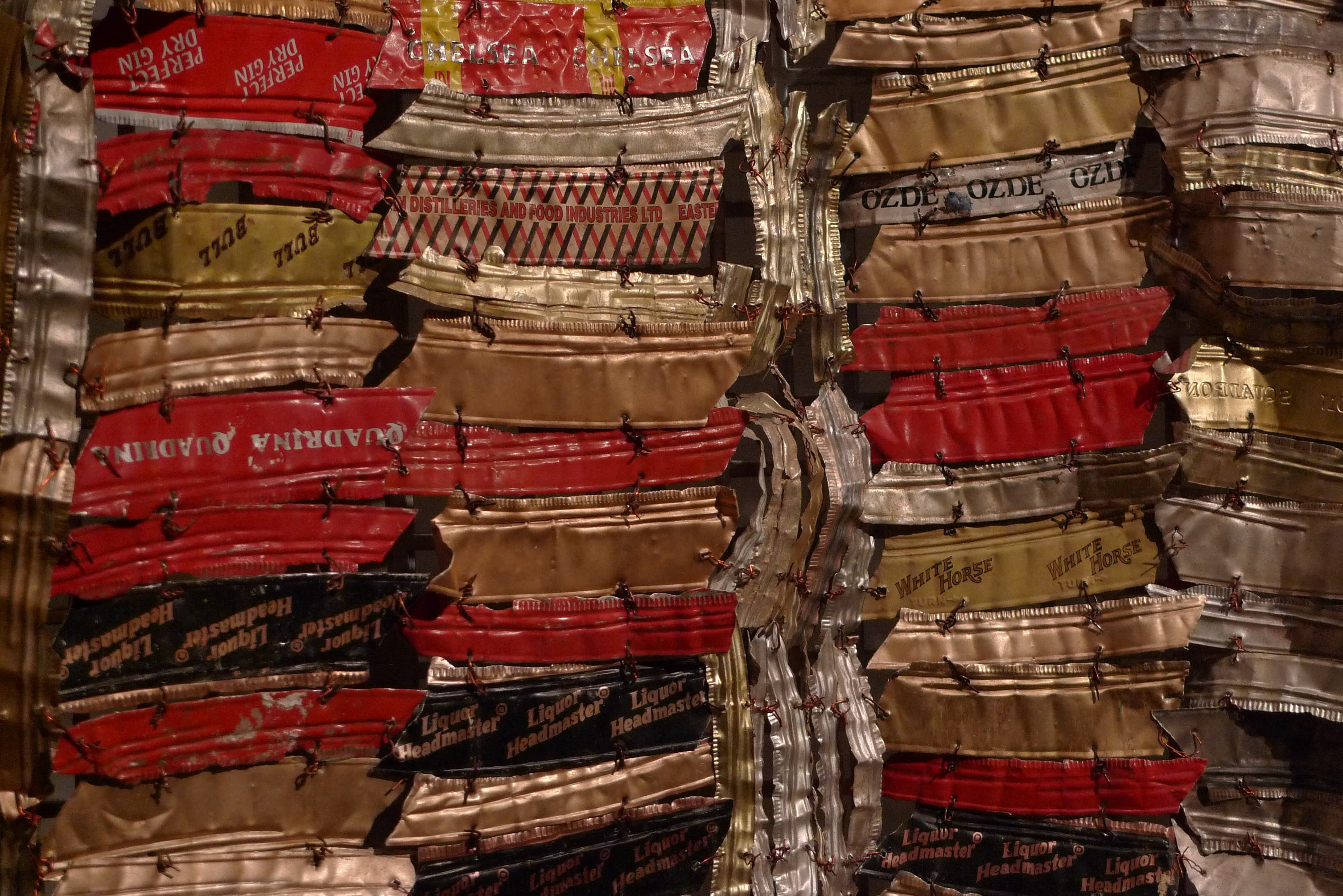 Détail de Man's Cloth d'El Anatsui